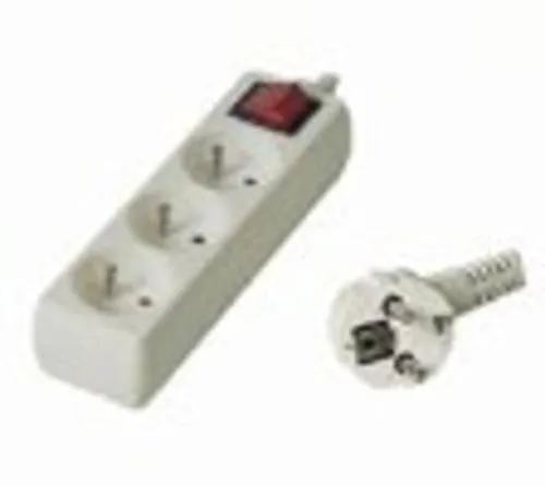 Kabel prodlužka PP3 220V 2m (3zás. + vypínač) POWERGARDEN
