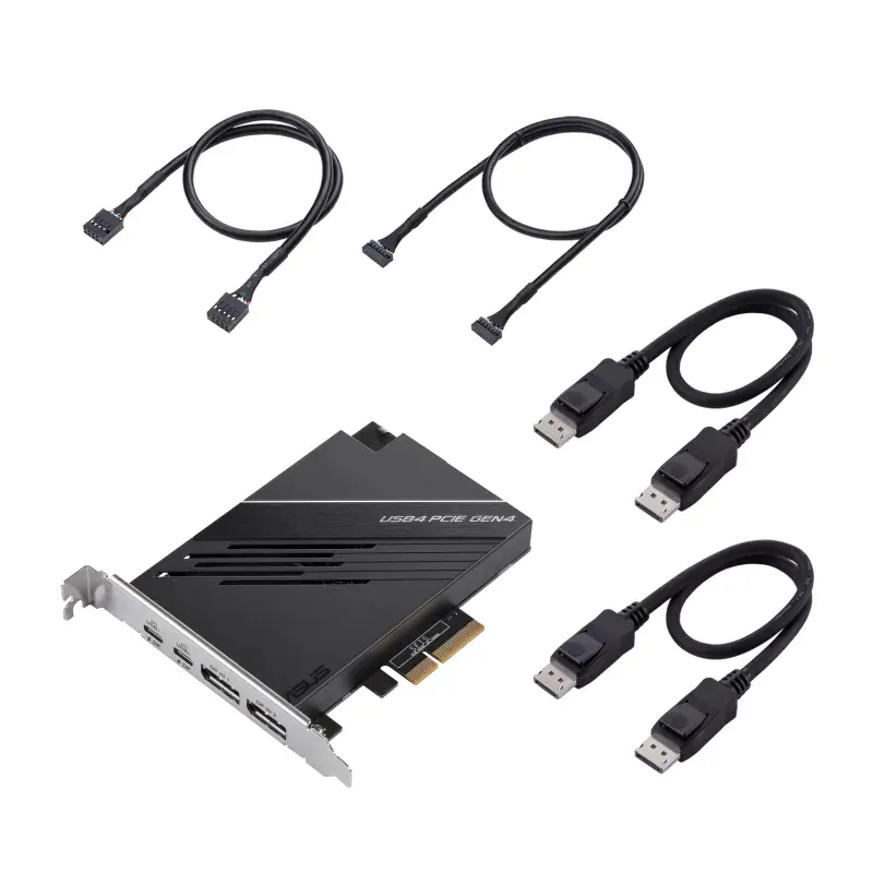 ASUS Rozšiřovací karta USB4 PCIe Gen4, PCIe 4.0 x4, 2x USB4 Typ-C, 2x DP