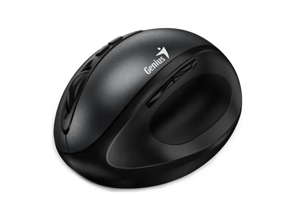 Genius Ergo 8300S černá, Myš, bezdrátová, optická, vertikální, 1600DPI, 7 tlačít