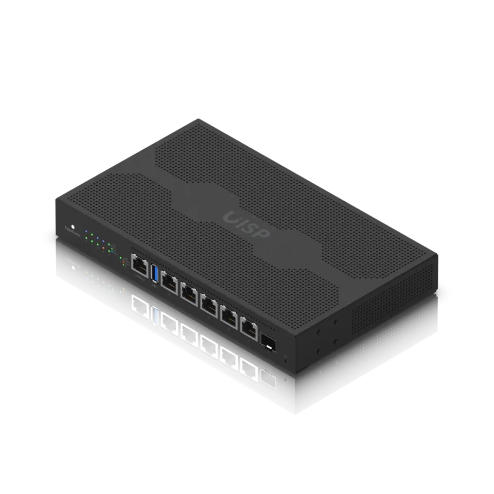 UBNT EdgeMAX EdgeRouter 6 PoE [1GHz quad-core CPU, 1GB RAM, PoE, EdgeOS, 5 gigabitové porty + 1xSFP slot, fanless]