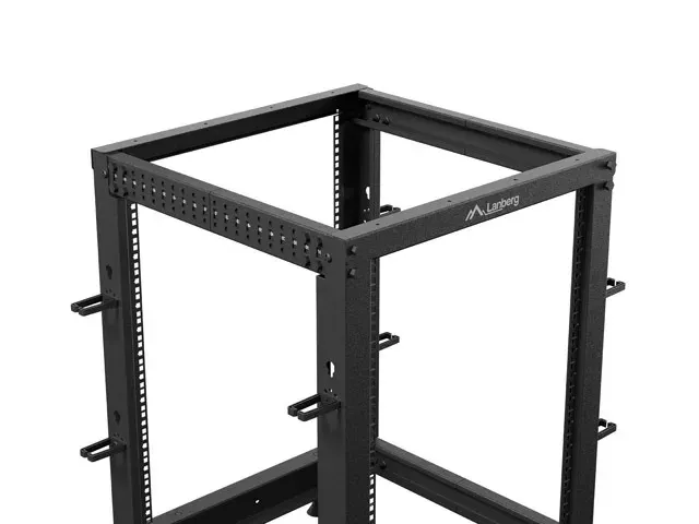 LANBERG OTEVŘENÝ RACK 15U 19" 600X600-1100 NASTAVITELNÝ ČERNÝ