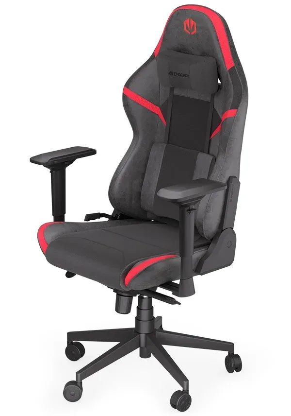 Endorfy herní židle Scrim RD/kůže + textil/červenočerná
