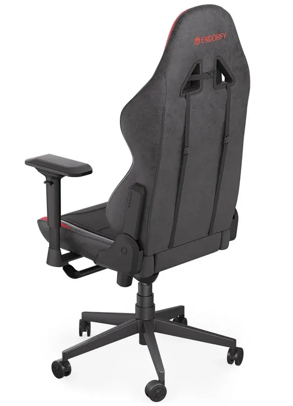 Endorfy herní židle Scrim RD/kůže + textil/červenočerná