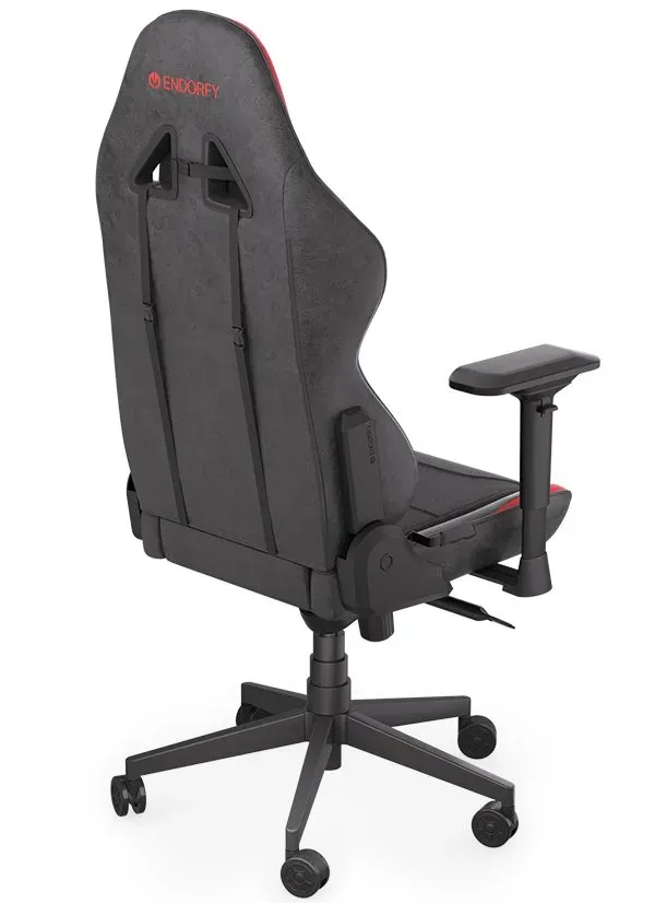 Endorfy herní židle Scrim RD/kůže + textil/červenočerná
