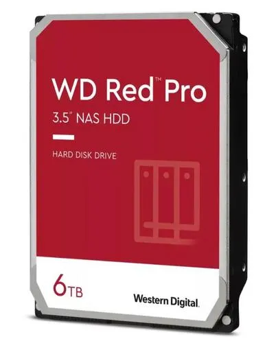 WDC WD6006FFBX hdd RED PRO 6TB SATA3-6Gbps 7200rpm 256MB RAID (24x7 pro NAS) 238MB/s CMR