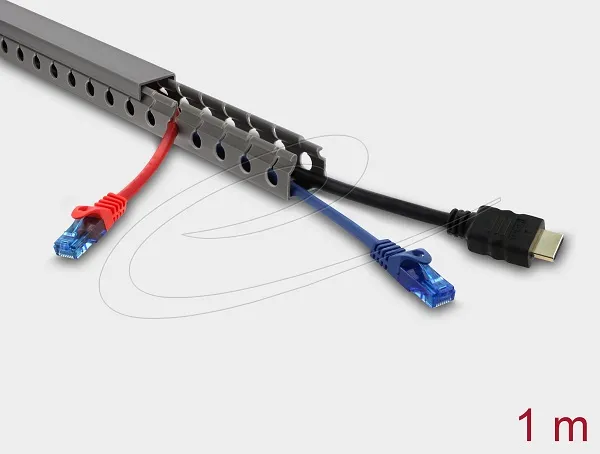 Delock Kabelovod 25 x 25 mm - délka 1 m, šedý