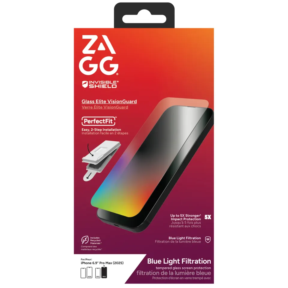 ZAGG Ochranné sklo Elite VisionGaurd pro Apple iPhone 17 Pro Max