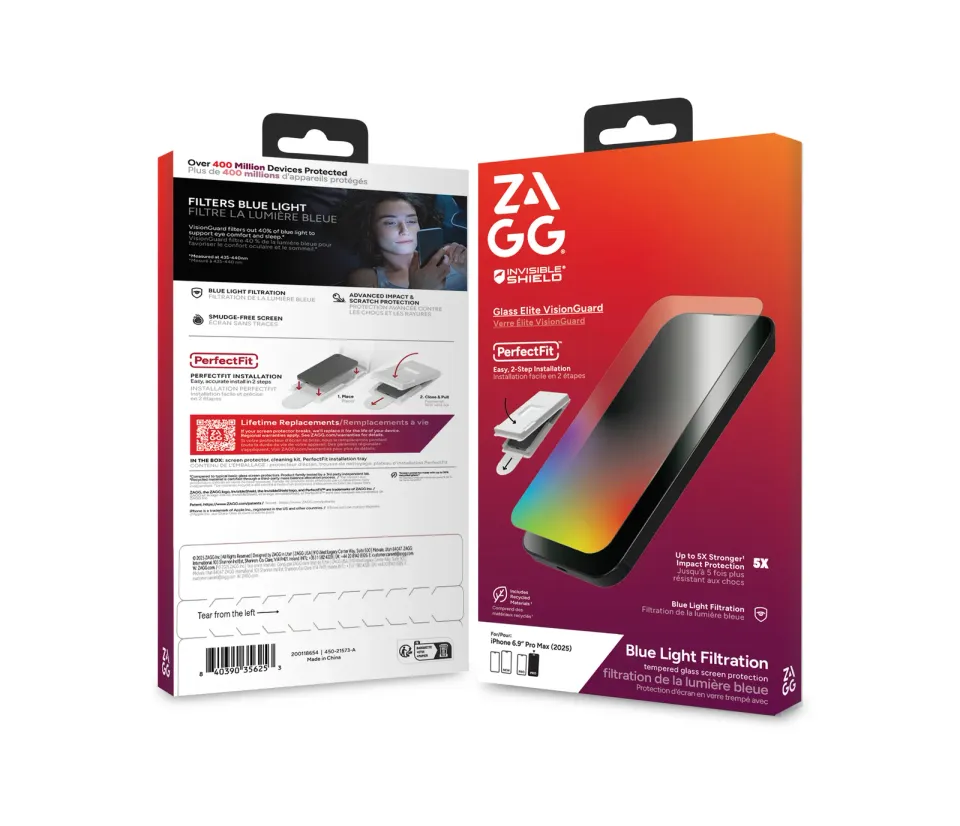 ZAGG Ochranné sklo Elite VisionGaurd pro Apple iPhone 17 Pro Max