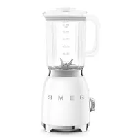 Smeg BLF03WHEU mixér, 800 W, 4 programy, funkce pulse, 18000 RPM, nerezové ostří, Ice crush, 50's Style, bílý