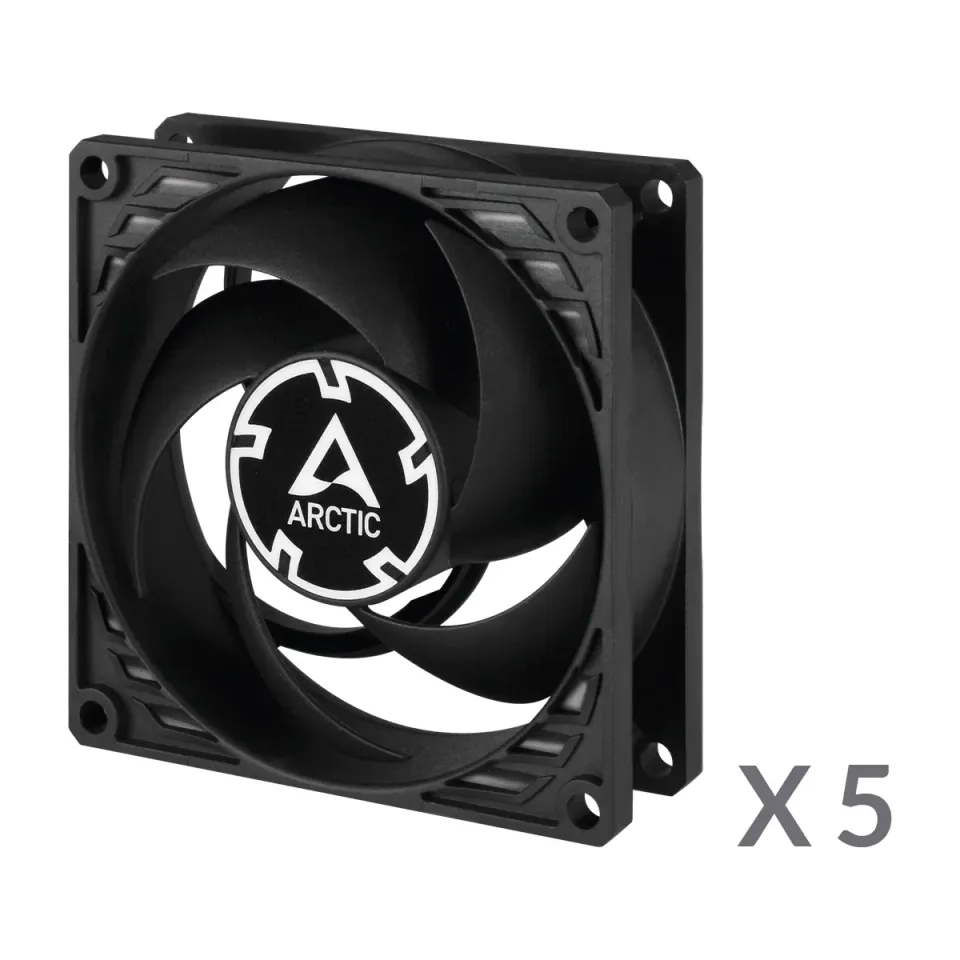 ARCTIC P8 Case Fan - 80mm case fan low noise - Value Pack of 5pcs