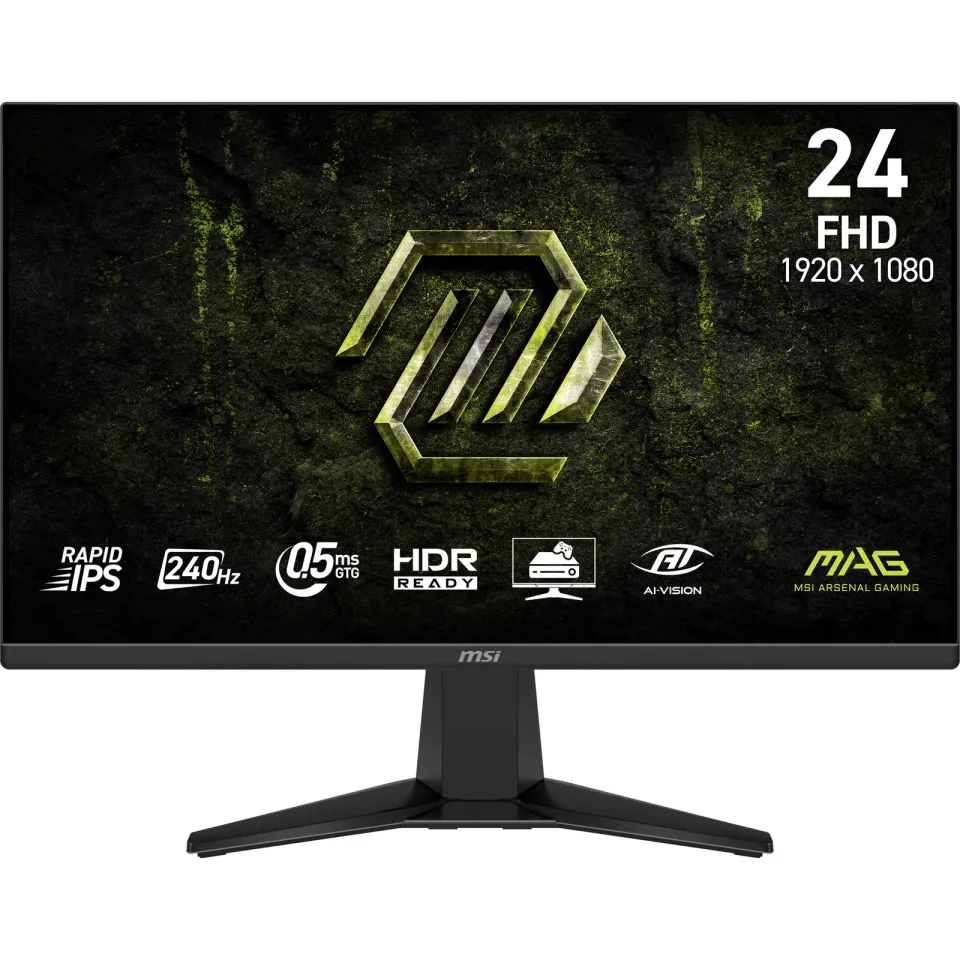 MSI MAG 255F X24 24,5" Rapid IPS/FHD/240Hz/0,5ms/2xHDMI/DP/černá