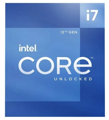 Intel Core i7-12700K, LGA1700, Alder Lake, 12 jader, 20 vláken, 3,6–5,0 GHz, 25 MB cache, 125 W, BOX