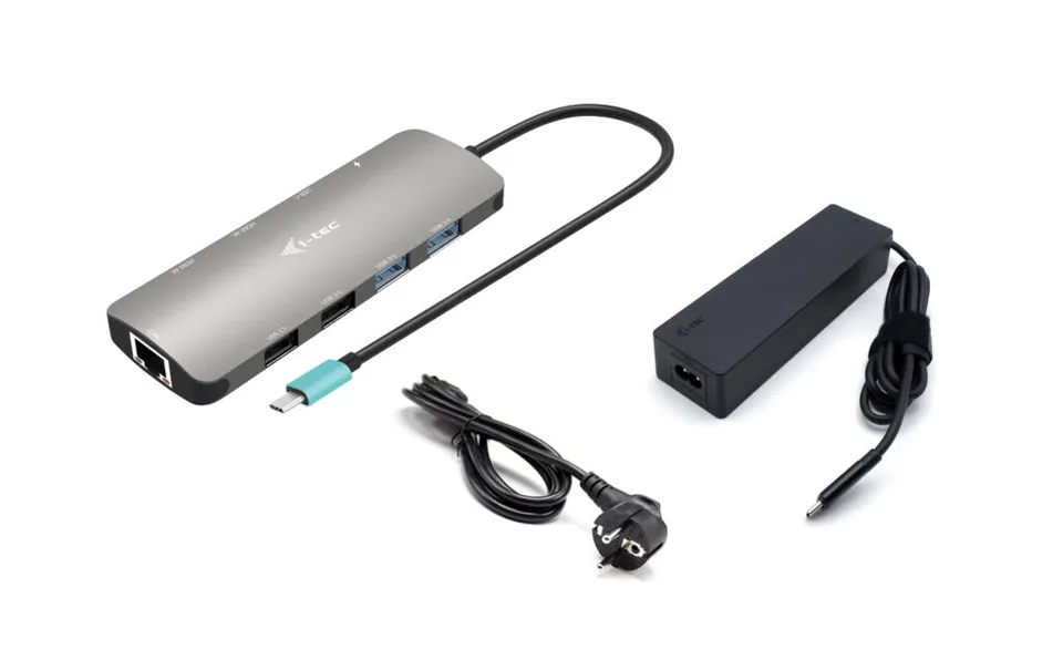 I-tec USB-C Metal Nano 2x HDMI Docking Station, PD 100W + Charger 100W (bundle)