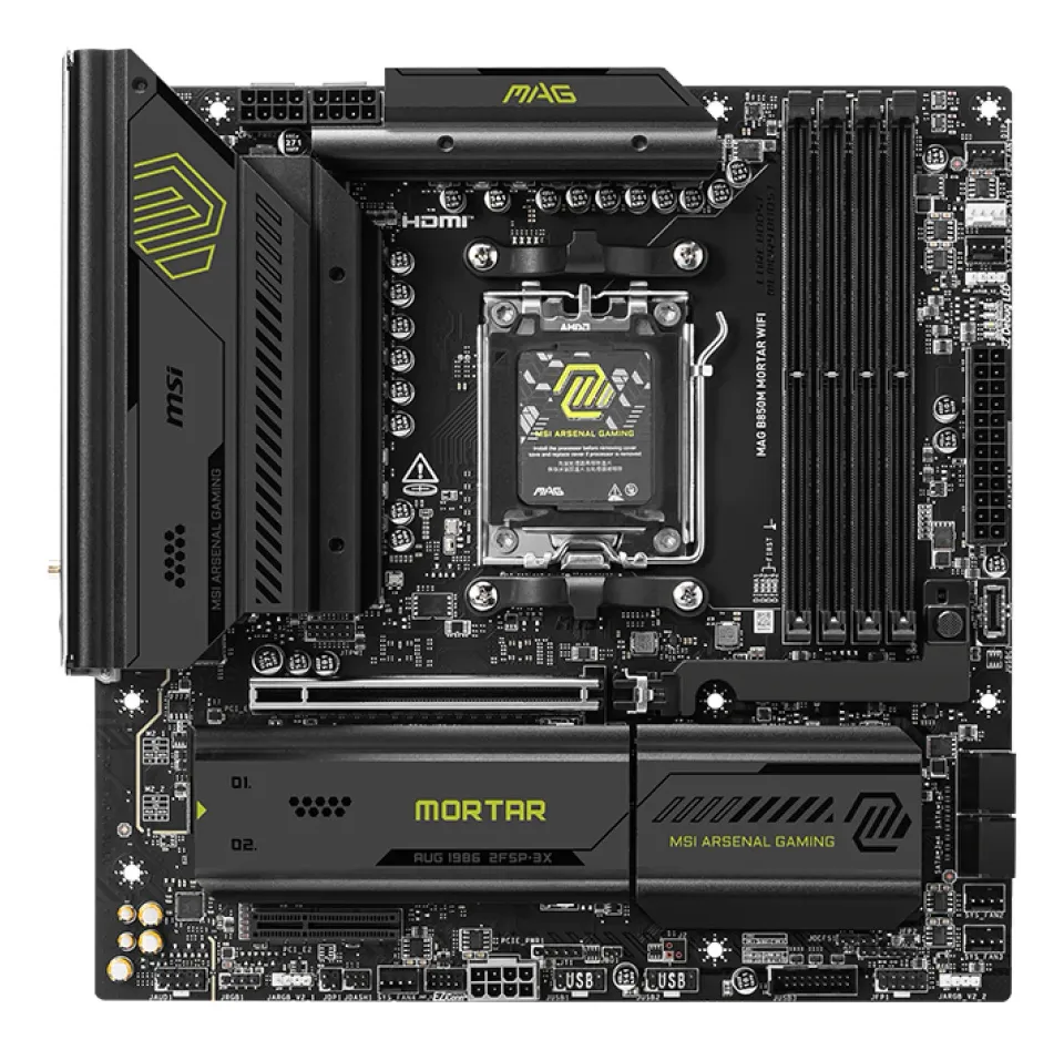 MSI MB Sc AM5 MAG B850M MORTAR WIFI, AMD B850, 4xDDR5, 1xHDMI, WiFi, mATX