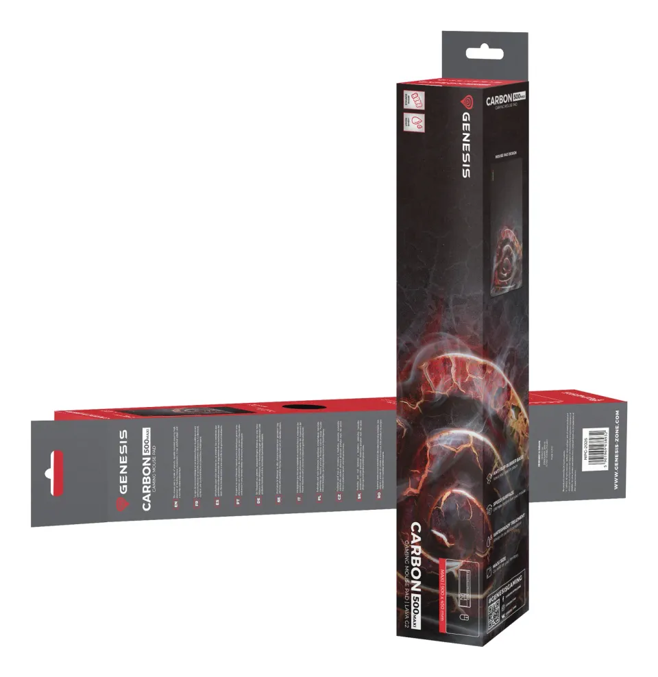 Herní podložka pod myš Genesis CARBON 500 MAXI LAVA G2, 900x450mm