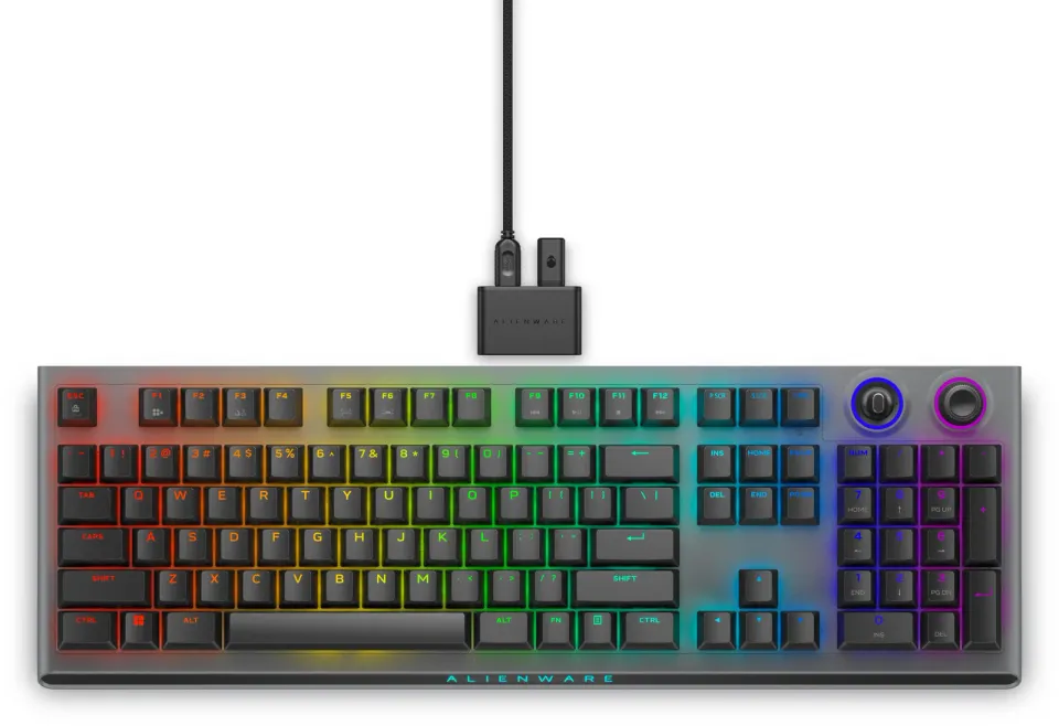 Dell Alienware AW920K/Bezdrátová USB + Bluetooth/Černá
