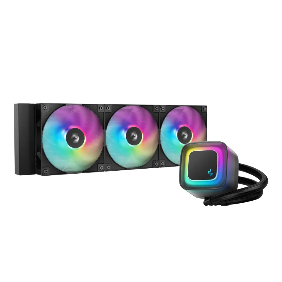 DEEPCOOL Vodní chladič LE360 V2, ARGB, 3x 120mm, AM5, LGA1851, černá