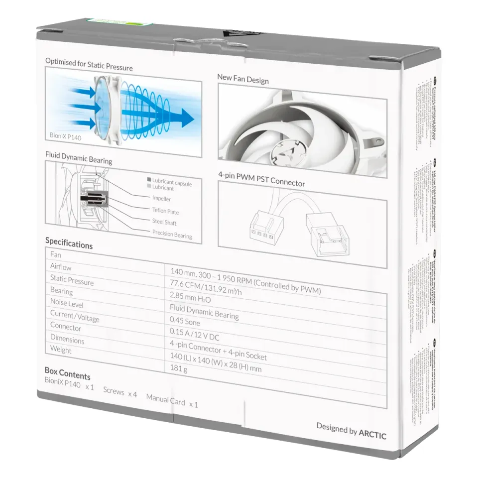 ARCTIC BioniX P140 (Grey/White)