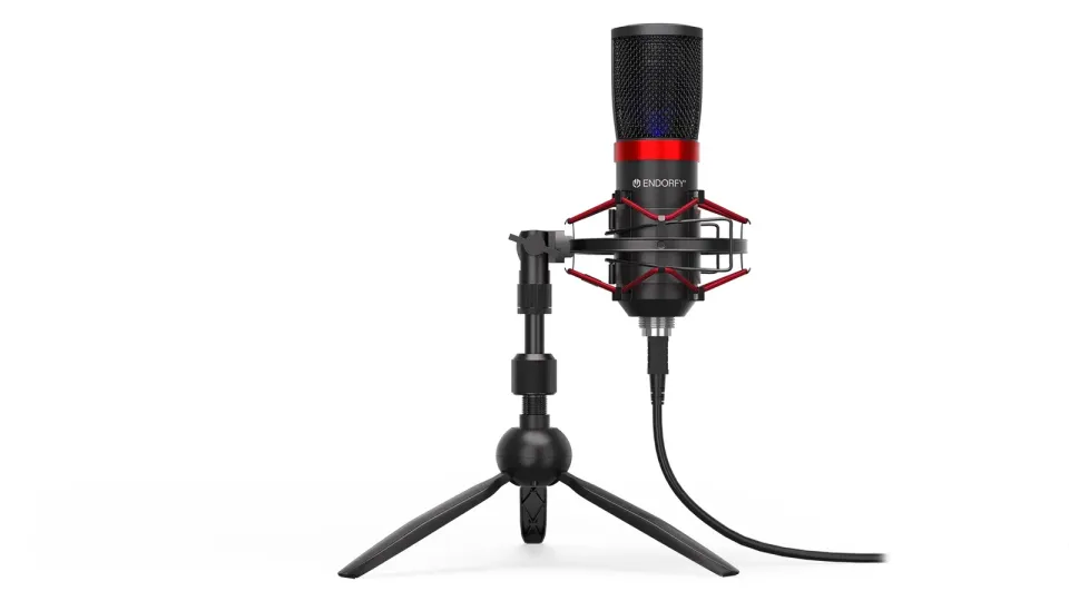 Endorfy mikrofon Streaming T/streamovací/stojánek/pop-up filtr/3,5mm jack/USB-C/