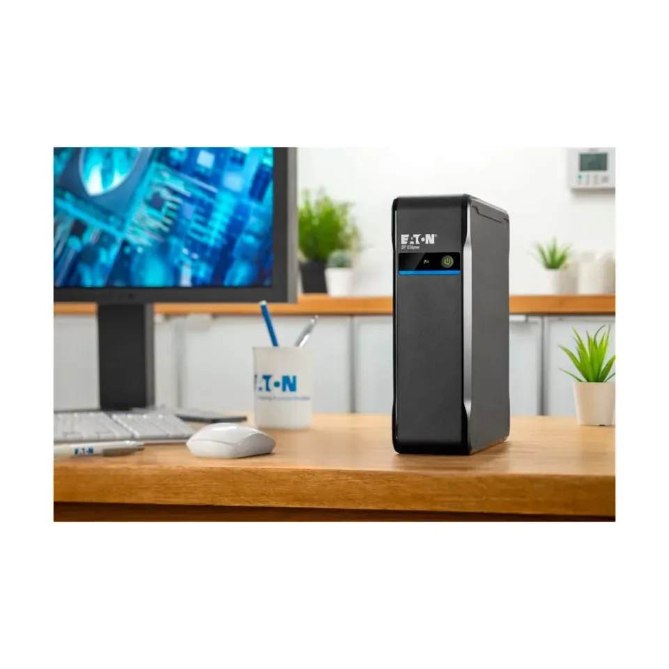 Eaton 3P Ellipse UPS IEC, 700VA, 420W, Vstup: C14, Výstupy: (3) C13, (1) Pouze přepěťová ochrana C13, Tower