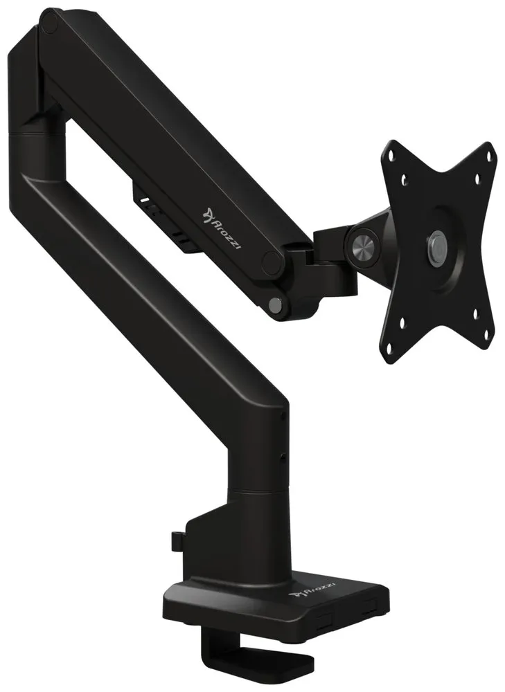 AROZZI ALZARE NEO Black/ stolní držák pro monitory/ plynový píst/ kovový/ černý