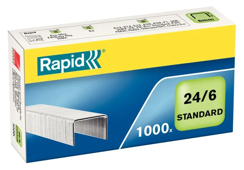 Rapid Drátky Standard 26/6, 1000 ks