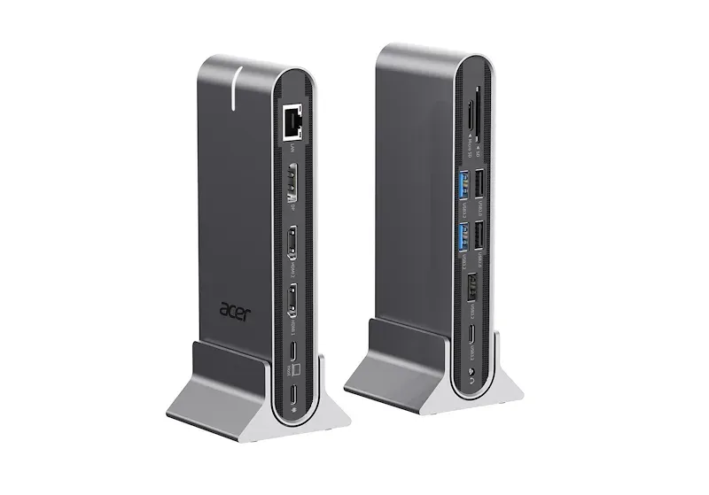 ACER 15in1 USB Type-C Universal Mini-dock: Host interface: USB-C, 2x USB-A 2.0, 1x USB-A 3.2 Gen2, 1x USB-A 3.2 Gen1, 1