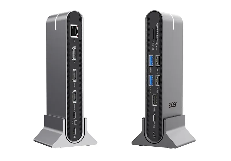 ACER 15in1 USB Type-C Universal Mini-dock: Host interface: USB-C, 2x USB-A 2.0, 1x USB-A 3.2 Gen2, 1x USB-A 3.2 Gen1, 1