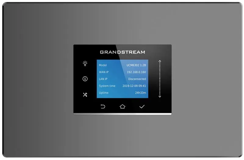 Grandstream UCM6301 VoIP PBX, 500 uživ., 75 soub. hov., videokonf. 12úč., 1xFXO, 1xFXS port