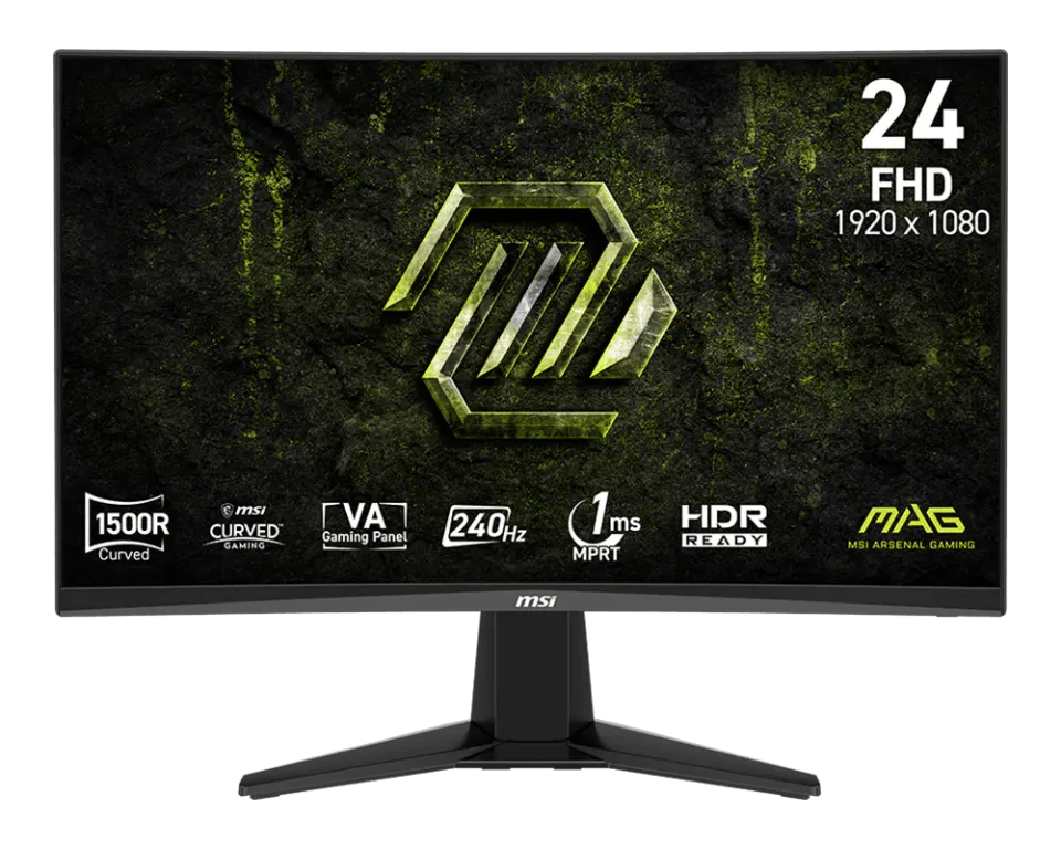 MSI MAG 245C X24 Gaming monitor 23,6" VA zakřivený/FHD/240Hz/1ms/DP/2xHDMI/černá