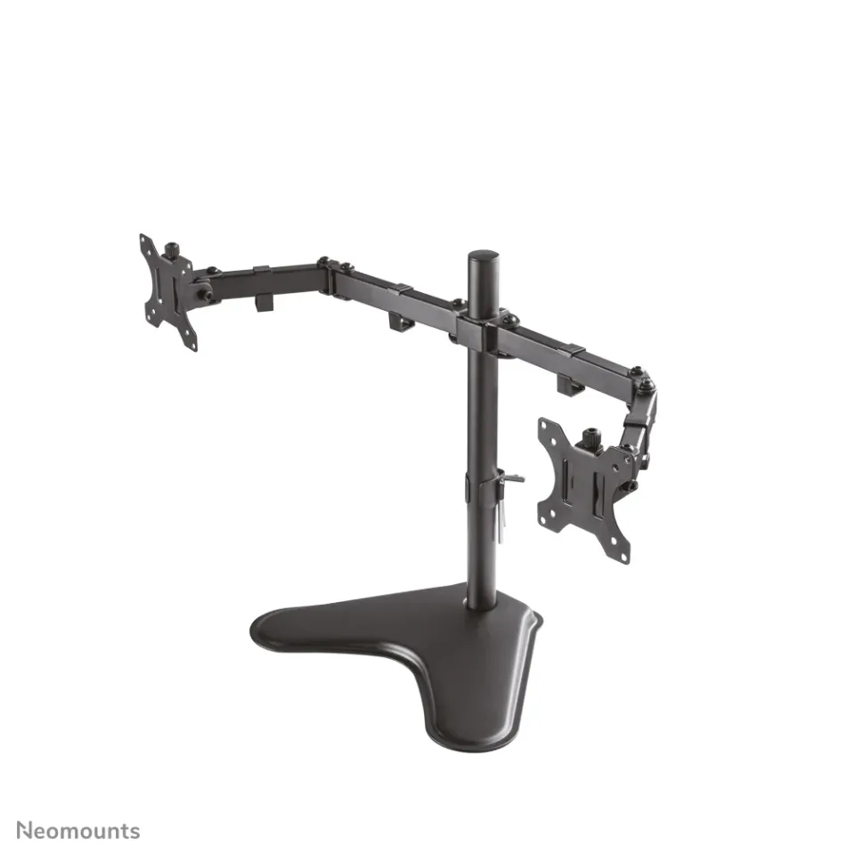Neomounts FPMA-D550DDBLACK/Držák displeje/na stůl/10-32"/stojan/VESA 100X100/nosn. 2x8kg/2 displeje/černý