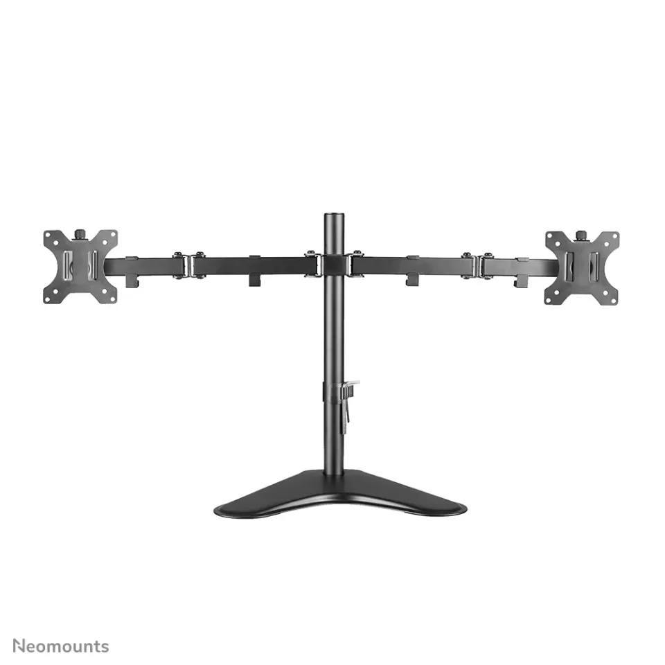 Neomounts FPMA-D550DDBLACK/Držák displeje/na stůl/10-32"/stojan/VESA 100X100/nosn. 2x8kg/2 displeje/černý