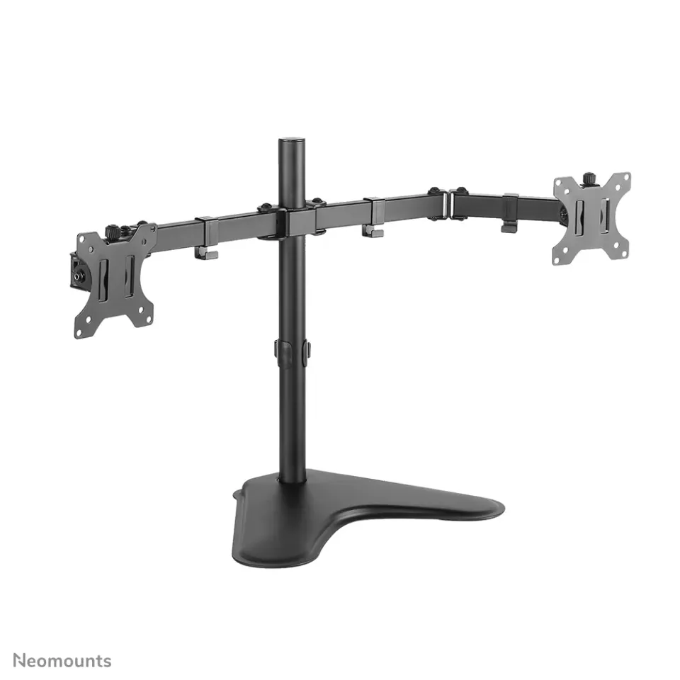 Neomounts FPMA-D550DDBLACK/Držák displeje/na stůl/10-32"/stojan/VESA 100X100/nosn. 2x8kg/2 displeje/černý