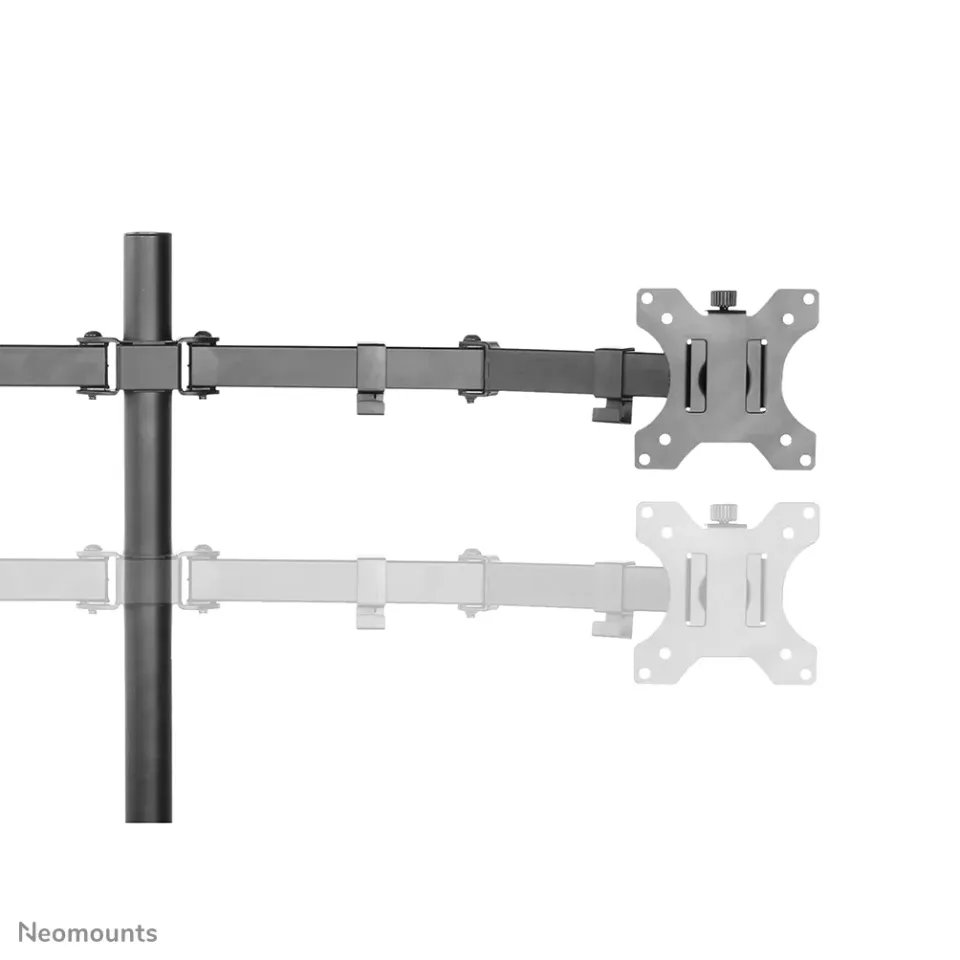 Neomounts FPMA-D550DDBLACK/Držák displeje/na stůl/10-32"/stojan/VESA 100X100/nosn. 2x8kg/2 displeje/černý