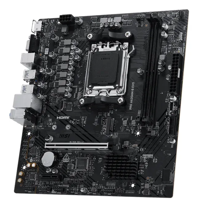 MSI MB Sc AM5 PRO A620AM-B EVO, AMD A620A, 2xDDR5, 1xHDMI, 1xVGA, mATX