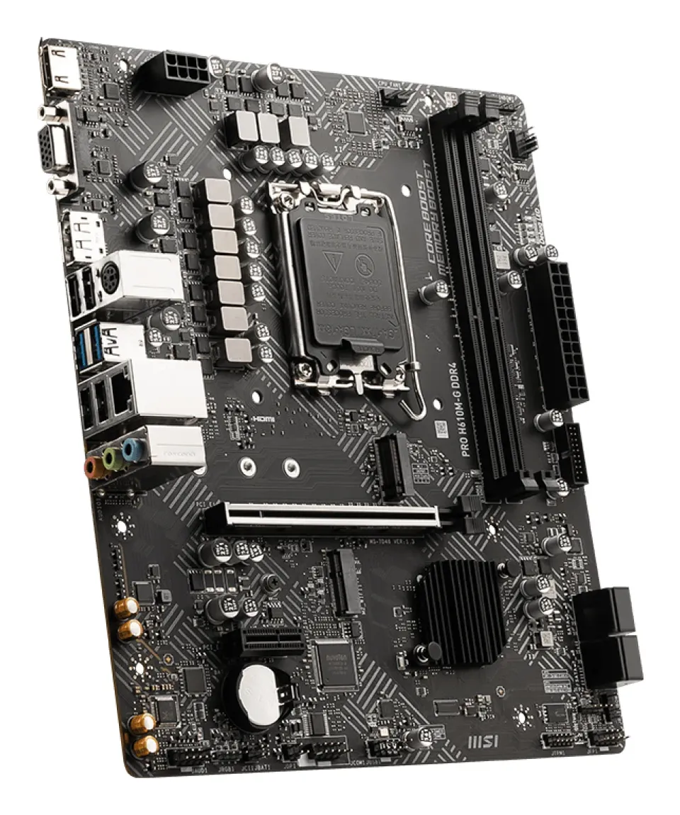 MSI PRO H610M-G DDR4, 1700, Intel H610, 2xDDR4, mATX