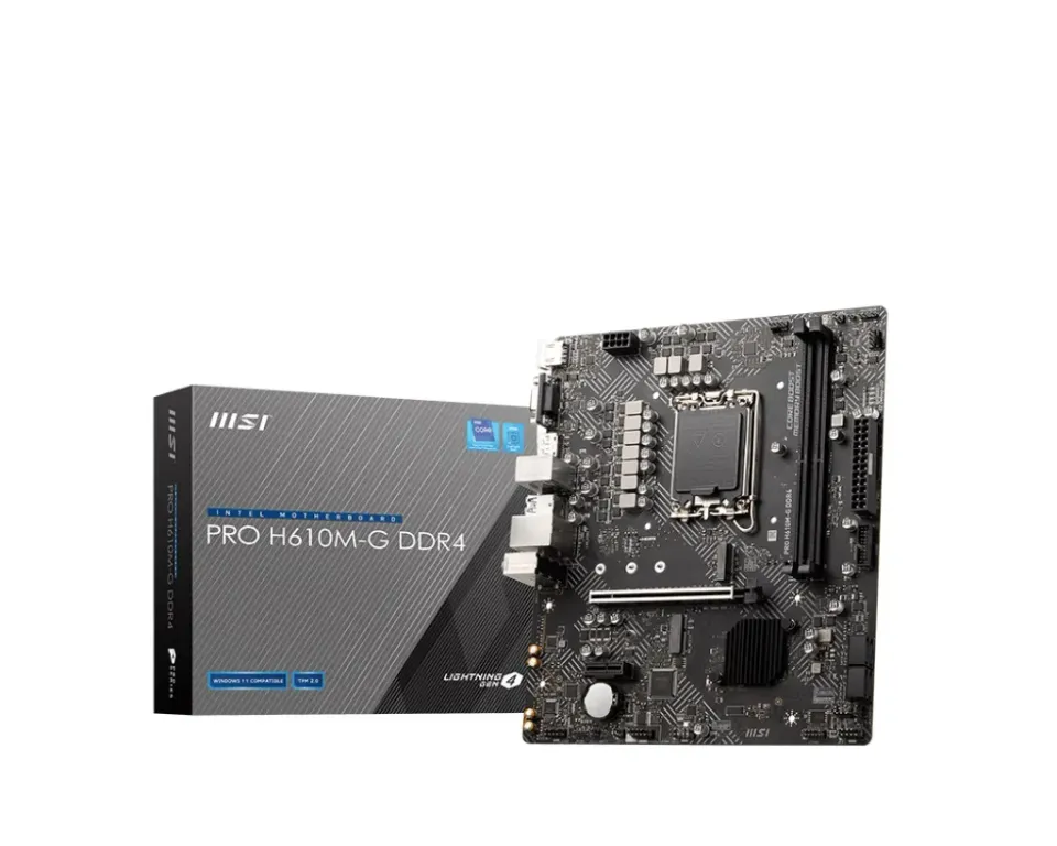 MSI PRO H610M-G DDR4, 1700, Intel H610, 2xDDR4, mATX