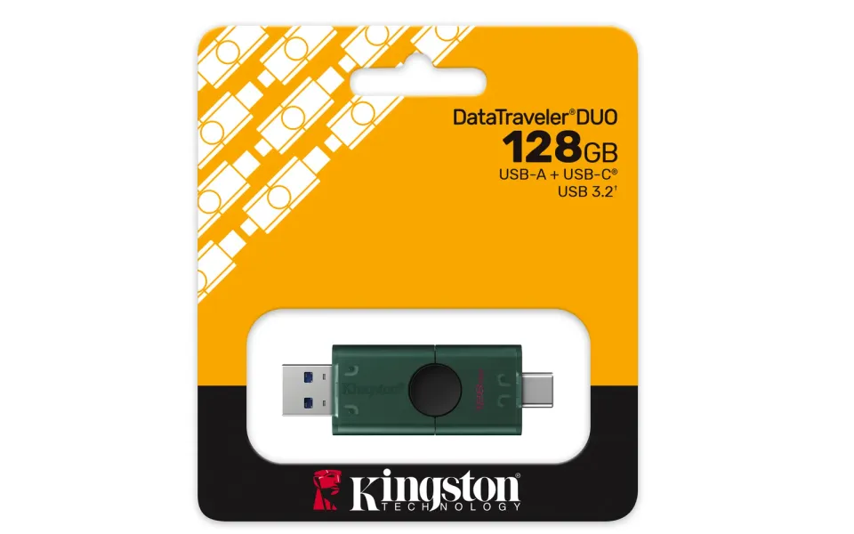 KINGSTON 128GB DataTraveler Duo dual USB-A + USB-C Gen2