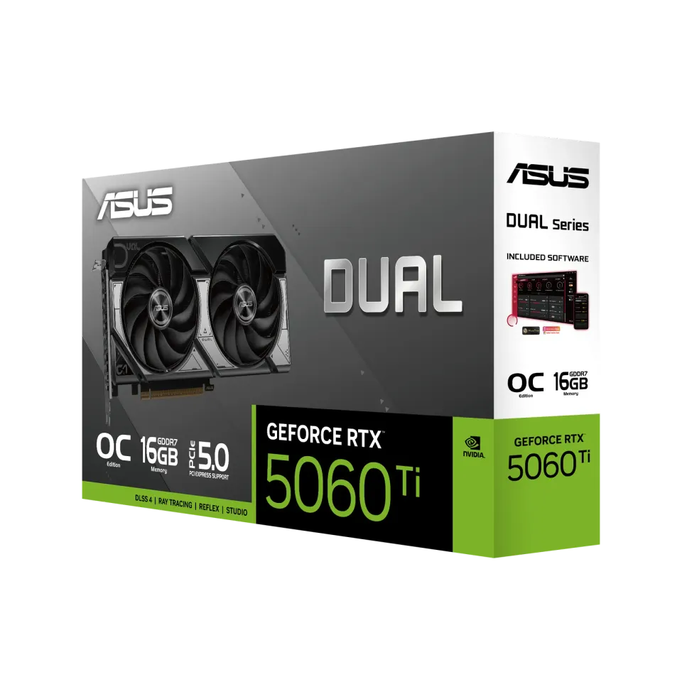 ASUS DUAL RTX5060TI-O16G – GeForce RTX 5060 Ti OC, 16GB GDDR7