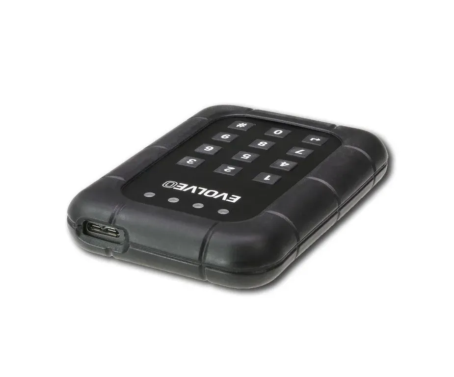 EVOLVEO 2.5" Encrypt 1, externí rámeček na HDD, USB 3.0, celohliníkový, antivibr
