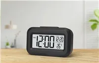 WG - Budík s vnitřním teploměrem WG DigiTherm Alarm, černá