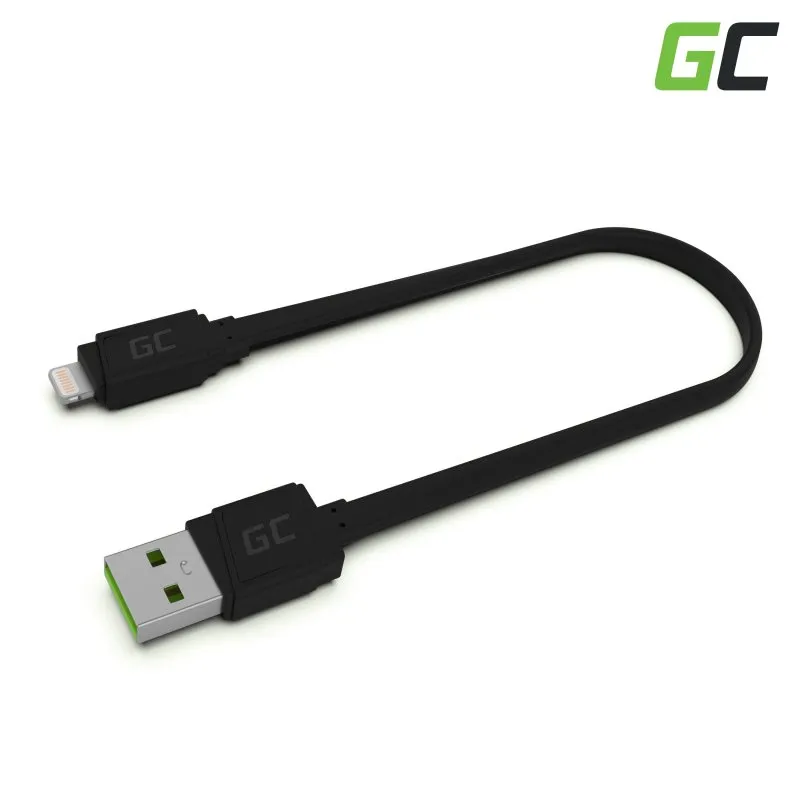 Green Cell Kabel Lightning 25cm Matný s rychlým nabíjením pro Apple iPhone