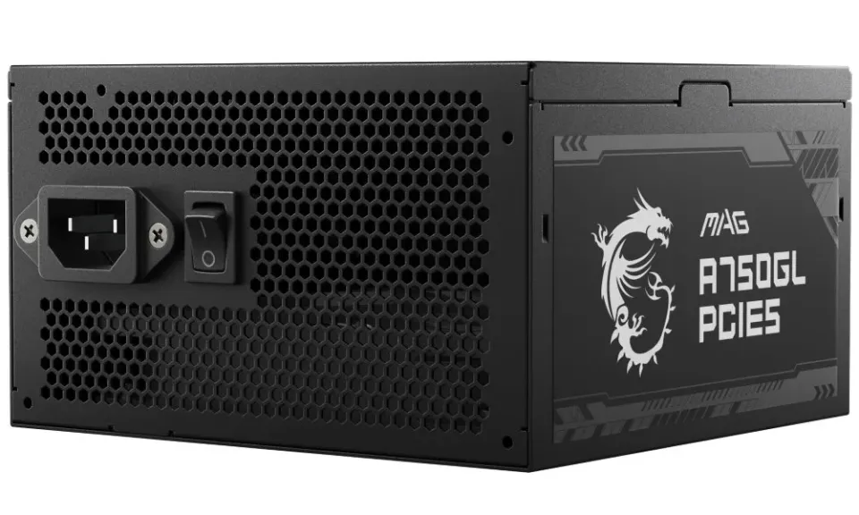 MSI zdroj MAG A750GL PCIE5 II/ 750W/ ATX3.1/ akt. PFC/ 7 let celk. záruka/ 120mm fan/ modulární kabeláž/ 80PLUS Gold