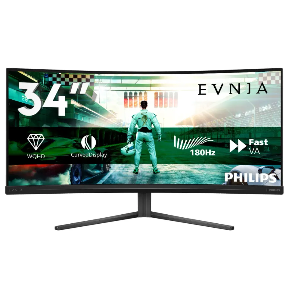 Philips LCD herní 34M2C3500L 34" zakřivený VA/3440x1440@180Hz/0,03ms/300cd/2xHDM