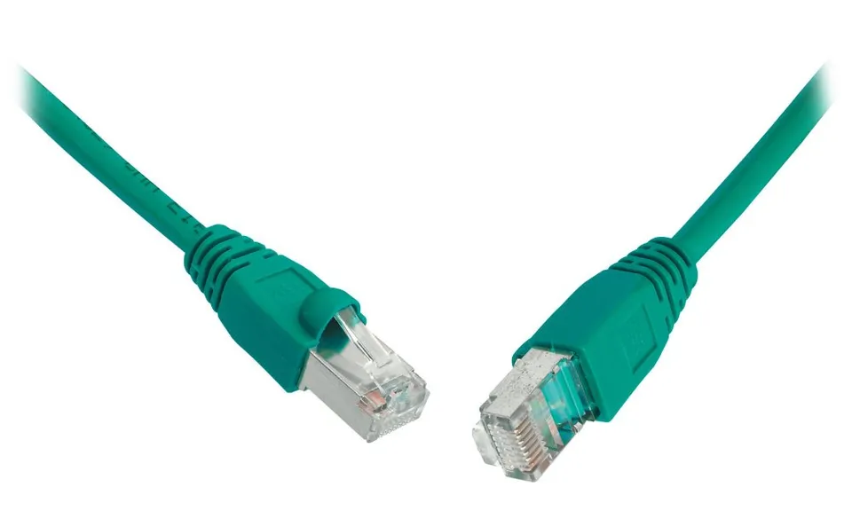 Solarix Patch kabel CAT5E SFTP PVC 5m zelený snag-proof C5E-315GR-5MB