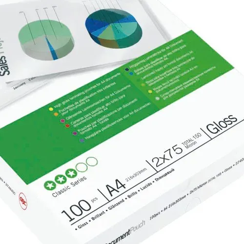 GBC Laminovací kapsy A4 2x75Mic white 100pcs