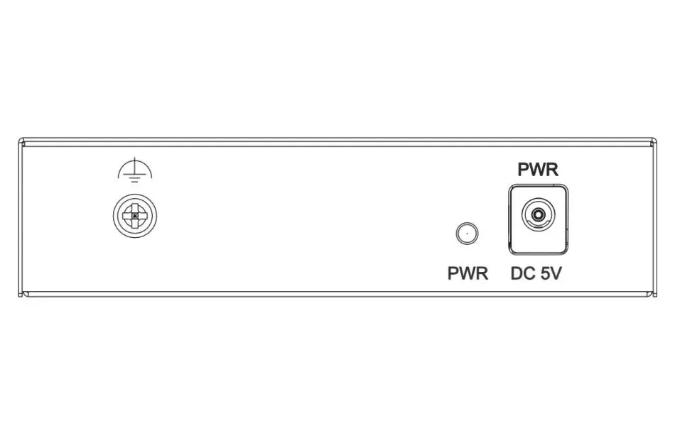 Hikvision DS-3E0105-O - Switch 5x 10/100Mbit; bez PoE