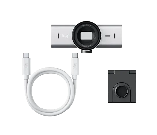 PROMO kamera Logitech MX BRIO 4K ultra HD, Grey _
