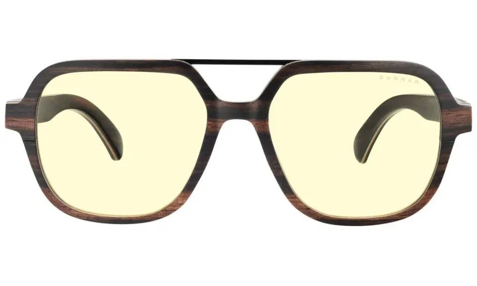 GUNNAR kancelářske/herní brýle HUMBOLDT EBONY * jantárová skla * BLF 65 * GUNNAR focus