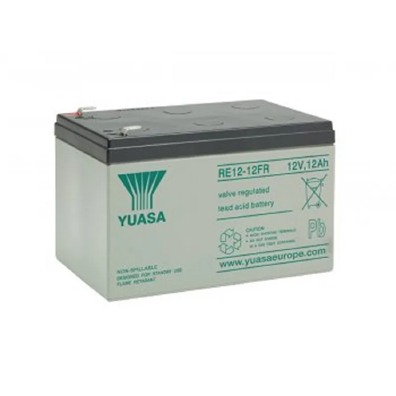 Fukawa YUASA RE12-12FR (12V; 12Ah; faston F2-6,3mm; životnost 6-9let)